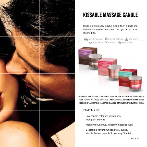 Couple flirting-Kissable-Massage-Candle-4